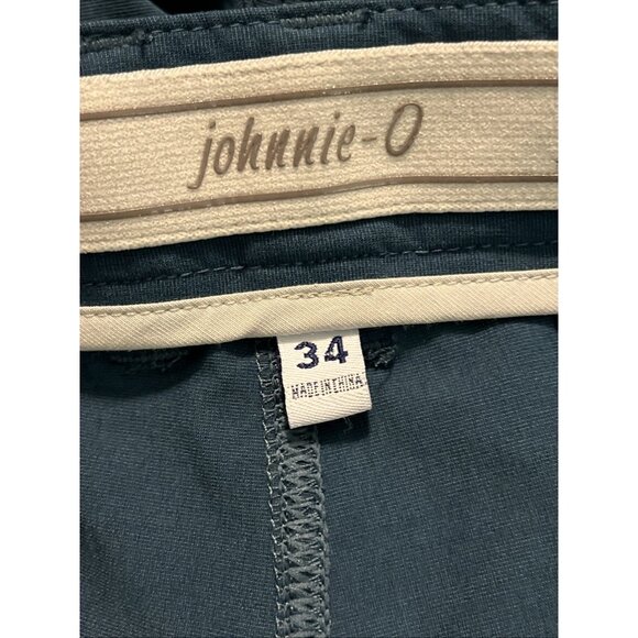 Johnnie-O Calcutta Shorts in Lake Blue Golf Performance Stretch Pockets Mens 34 - Picture 5 of 11